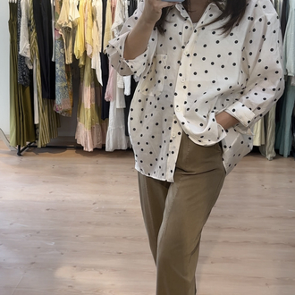 Tensel beli lastikli pantolon 