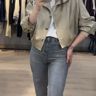 Premium  Saten pileli ceket 