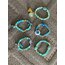 Mavi cam nazarlıklı akik bileklik