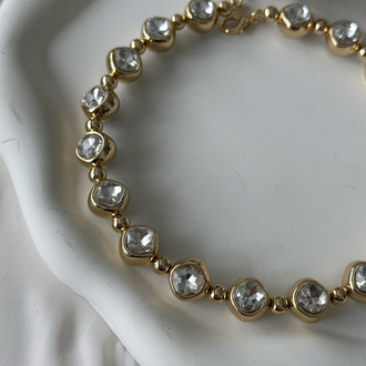 Işıl ışıl choker gold kolye