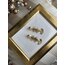 Gold sallantılı balık kılçık küpe