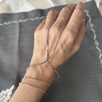 Ezme pul zincir gümüş renk Şahmeran
