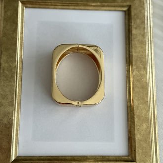 Kare gold kelepçe bileklik