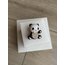 Taşlı panda broş