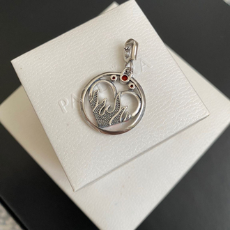 Pandr ateşin gücü madalyon charm