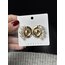İncili salyangoz gold küpe