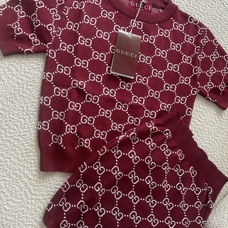 Gucci Etekli triko Takım Bordo