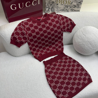Gucci Etekli triko Takım Bordo