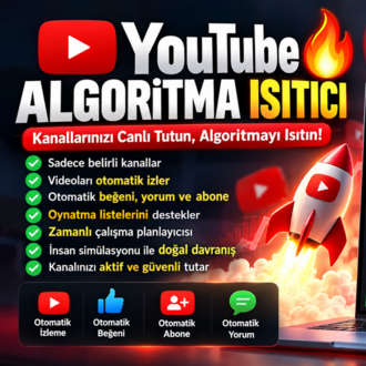   YouTube Algoritma Isıtıcı - PRO Lisans (Sınırsız Kullanım)