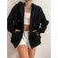kapüşonlu oversize sweatshirt