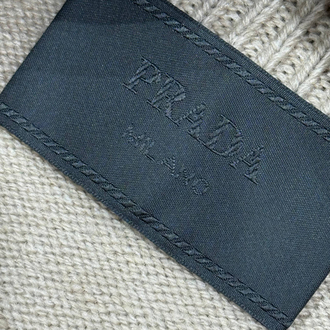 OUTLET ÜRÜNÜ İthal Prada Yüm Kumaş Tam Fermuarlı Triko Polo Yaka (Bej-686