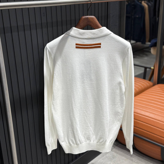 OUTLET ÜRÜNÜ İthal Zegna Triko Polo Yaka (5045-Beyaz)