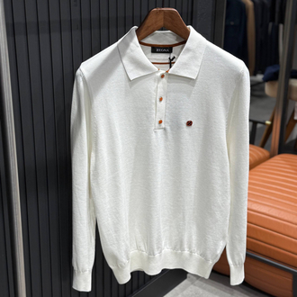 OUTLET ÜRÜNÜ İthal Zegna Triko Polo Yaka (5045-Beyaz)