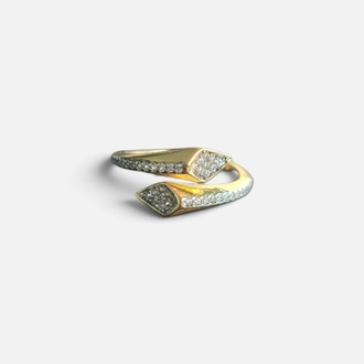 Gold Zirkon Taş Detay Yüzük