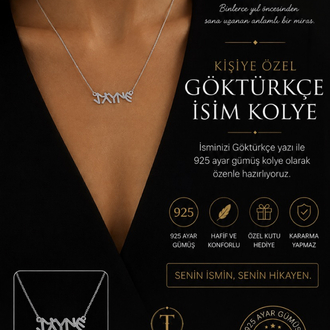 Göktürkçe isim kolye