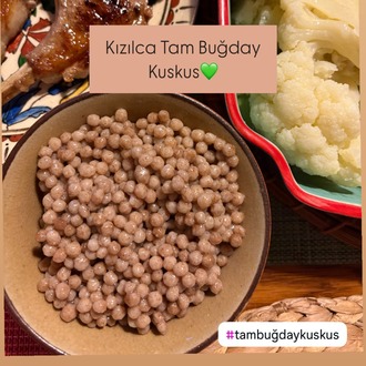 Tam Buğday Kuskus (Atalık Kızılca Buğday) - 350gr