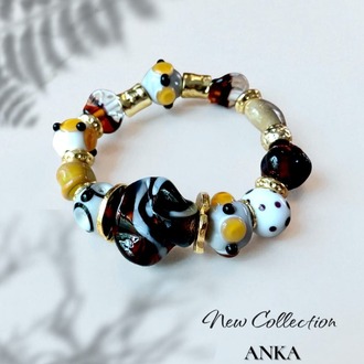 Murano Cam XL Tasarım Bileklik - Exclusive Seri