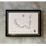 70x50cm Likya Yolu Posteri / Bej Zemin