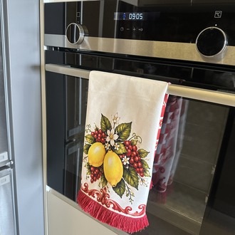 Kırmızı Limonlu Runner+fırın örtüsü