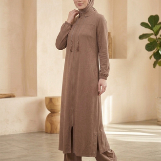 Uzun Tunik Takım Moka / 56226