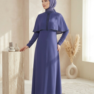 Abiye Elbise İndigo / 3324