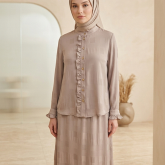 Bürümcük Etekli Takım Bej / 27246