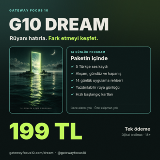 G10 DREAM | 14 Günlük Rüya Günlüğü ve Farkındalık Programı
