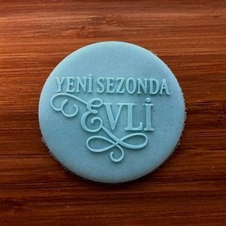 26572 Yeni sezonda evli yazılı pleksi kabartma plakası