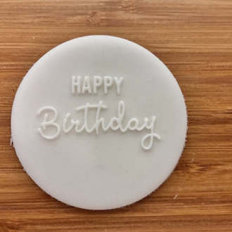 25840 Happy birthday yazılı pleksi kabartma plakası