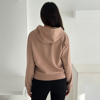Nike Kapüşonlu Eşofman Üstü Sütlü Kahve - 4580