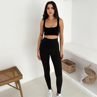 Nike Nubuk Kumaş Tayt Siyah - 5111