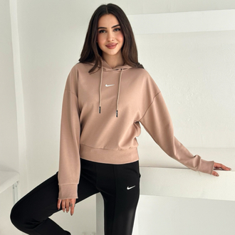 Nike Kapüşonlu Eşofman Üstü Sütlü Kahve - 4580