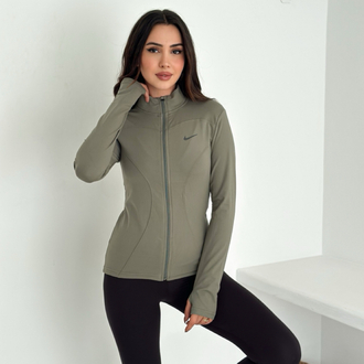 Nike Nubuk Kumaş Eşofman Üstü Haki - 4933