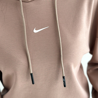 Nike Kapüşonlu Eşofman Üstü Sütlü Kahve - 4580