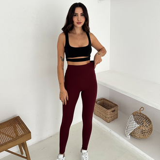 Nike Nubuk Kumaş Tayt Bordo - 5111