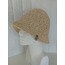 CROCHET RAFFIA BUCKET HAT -LIGHT STRAW