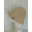 CROCHET RAFFIA BUCKET HAT -LIGHT STRAW