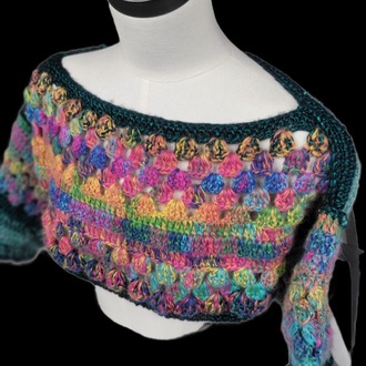 MULTI COLOR CROCHET SWEATER-SANDY