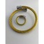 SET20220001-Gold Sade Charm Bileklik - Yüzük-kombin 