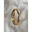 KB20220003-Gold Taşlı Replika Chanel İnce Kelepçe Çelik Bileklik