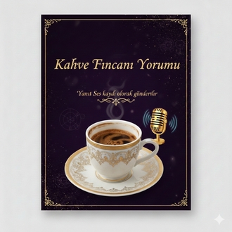 Kahve Fincanı Yorumu-Ses Kaydı Olarak Gönderilir