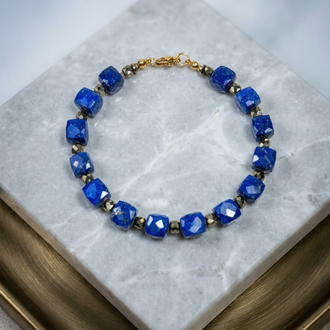 Lapis Lazuli ~Pirit Bileklik