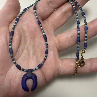 Lapis Lazuli ~Turkuaz Kolye (Antik Seri)