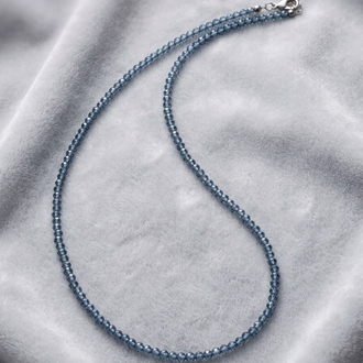 London Blue Topaz Kolye ( Minimal Seri)