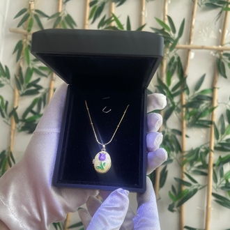 çelik fotoğraflı kolye gold