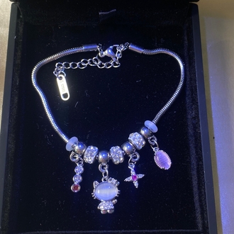 Çelik Hello Kitty Pandora Bileklik