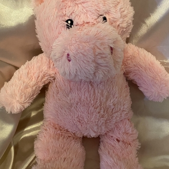 Pembe ithal peluş unicorn + 100 dilde seni seviyorum kolyesi