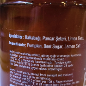 Polente Bal Kabağı Reçeli 