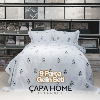 Çapa Home Daniela 9 Parça Nakılşı Gelin Seti