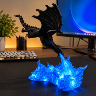 Ragnar 3D Ejder, Elektronik Aydınlatma ( XL Büyük Boy)